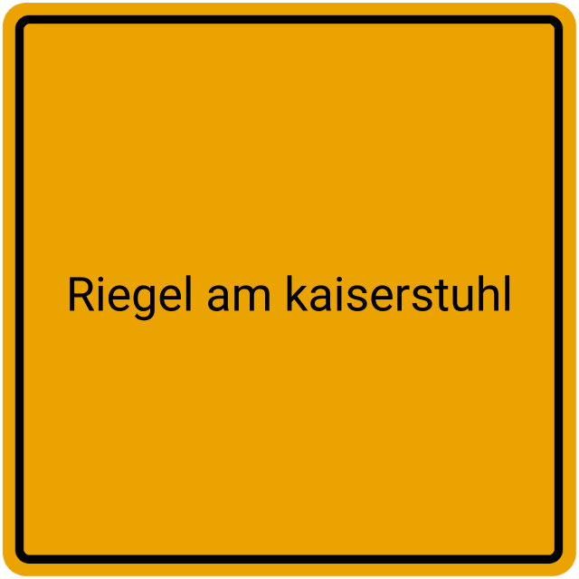 Meldebestätigung Riegel am Kaiserstuhl